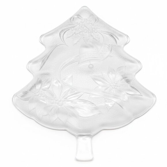 NEW Home Beautiful Happy Holidays Christmas Tree Server Platter~ 13.5 inches - Picture 9 of 13